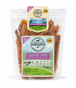 Houndsworth Hypoallergenic Ostrich Legend Chew Tendon Chips 80g