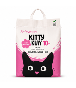 Kitty Klay Bentonite Clumping Cat Litter - Baby Powder 10L