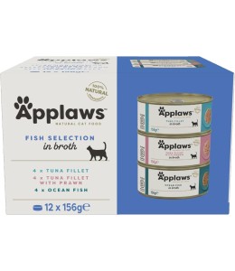 Applaws Fish Selection Multipack in Broth Wet Cat Food 12 x 156g