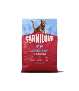 Carnilove Active Salmon & Turkey for Sterilised Adult All Breeds Dry Cat Food 2kg