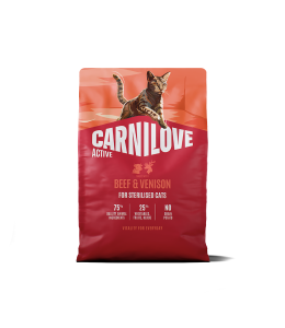 Carnilove Active Beef & Venison for Sterilised Adult All Breeds Dry Cat Food 2kg