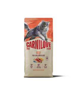 Carnilove True Fresh Beef for Adult Large Breeds Dry Cat Food 6kg