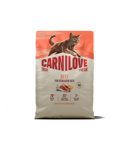 Carnilove True Fresh Beef for Sterilised Adult All Breeds Dry Cat Food 2kg