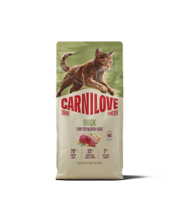 Carnilove True Fresh Duck for Sterilised Adult All Breeds Dry Cat Food 6kg