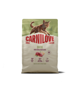 Carnilove True Fresh Duck for Sterilised Adult All Breeds Dry Cat Food 2kg