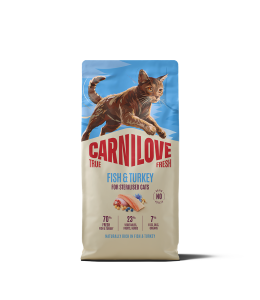 Carnilove True Fresh Fish & Turkey for Sterilised Adult All Breeds Dry Cat Food 6kg