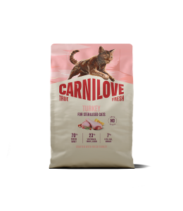 Carnilove True Fresh Turkey for Sterilised Adult All Breeds Dry Cat Food 2kg