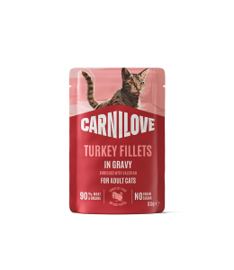Carnilove Turkey enriched with Valerian Root for Adult Cats (Wet Food Pouches) - 85g
