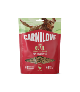 Carnilove Quail enriched with Oregano Soft Snack for Dogs 200g