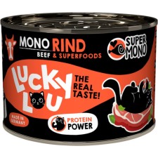Lucky Lou SuperMono Beef Wet Cat Food (200 g)