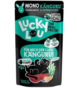 Lucky Lou SuperMono Kangaroo Wet Cat Food (125 g)