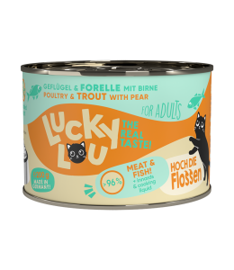 Lucky Lou Lifestage Adult Poultry & Trout Wet Cat Food (200 g)