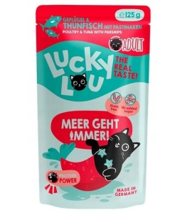 Lucky Lou Lifestage Adult Poultry & Tuna Wet Cat Food (125 g)