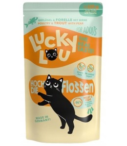 Lucky Lou Lifestage Adult Poultry & Trout Wet Cat Food (125 g)