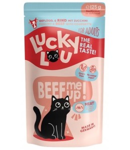 Lucky Lou Lifestage Adult Poultry & Beef Wet Cat Food (125 g)