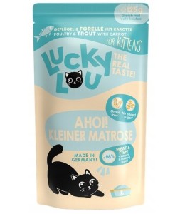 Lucky Lou Lifestage Kitten Poultry & Trout Wet Cat Food (125 g)