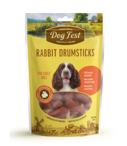 Dog Fest Rabbit Drumsticks for Adult Dogs 90g