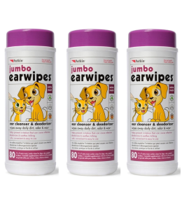 Petkin Jumbo Ear Wipes