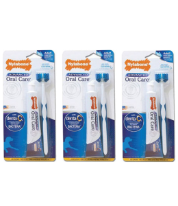 Nylabone Advanced Oral Care Triple Action Dog Dental Kit One Size