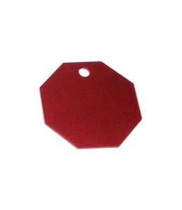 Imarc Pet Tag Stop Sign Octagon Small Red