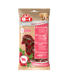 8in1 Minis Mini Moist Lamb Cranberry 100g