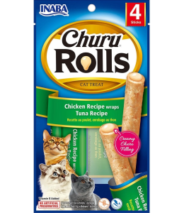 Inaba Churu Chicken Recipe Wraps Tuna Recipe 40g 4 Sticks Per Pack