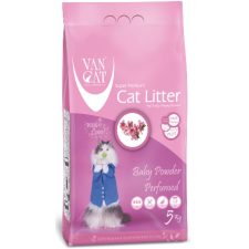 Van Cat White Bentonite Clumping Cat Litter Baby Powder 5Kg