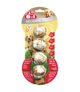 8in1 Delights Meaty Chewy Balls S