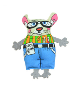 Petstages Madcap Geeky Squeaky Mouse
