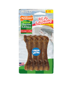 Nylabone Healthy Edibles Wild Salmon Medium 4 count