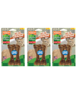 Nylabone Healthy Edibles Wild Venison Medium 2 count