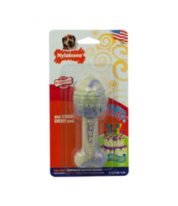 Nylabone Dura Chew Birthday Bone - Birthday Cake Flavor