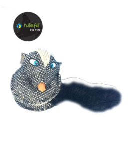 Nutrapet Skunk Spiral Dog Toy