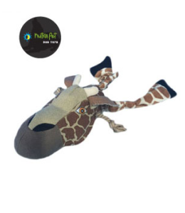 Nutrapet Giraffe Face Dog Toy