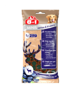 8in1 Minis Moist Venison Blueberry 100g