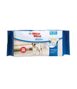 Four Paws Wee-Wee Disposable Diapers, 12 Pack Small