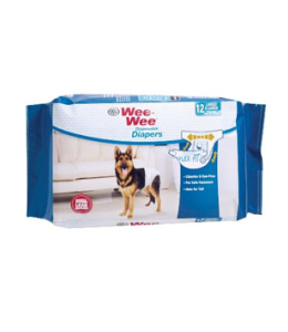 Four Paws Wee-Wee Disposable Diapers, 12 Pack Large XL