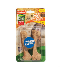 Nylabone Healthy Edibles Wild Turkey 2 count Medium