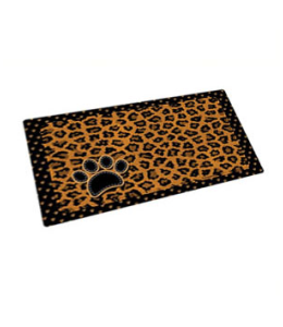 Dry Mate Pet Place Mate Dogs/Cats Tan Leopard 12 X 20 Inches