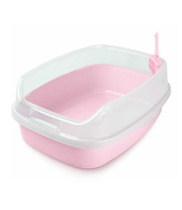 Nutrapet Cat Toilet XL Deodorized Cat Litter Box Pink 62*46*23 cm