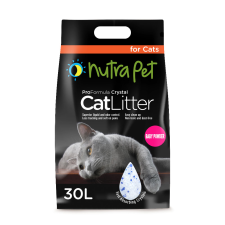 Nutrapet Cat Litter Silica Gel 30L 20KGS- Baby Powder- SOLD PER BOX