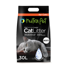 Nutrapet Cat Litter Silica Gel 30L 20KGS- Non Scented