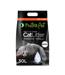 Nutrapet Cat Litter Silica Gel 30L 20KGS- Non Scented