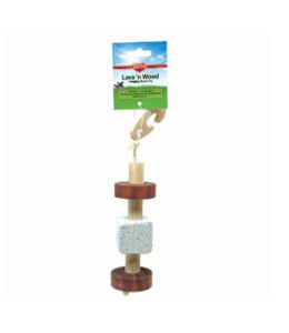 Kaytee Natural Lava N wood Hanging Chew Toy