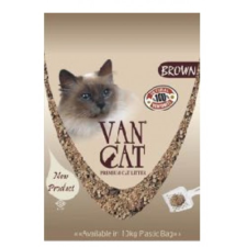Van Cat White Bentonite Clumping Cat Litter Brown 10Kg