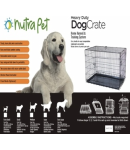 Nutrapet Double Door Crate W Divider Panel Extra Small 62*44*51.5 Cms