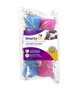 SmartyKat® Catnip Flyer™ Set of 2 Mesh Flyers Catnip Cat Toys