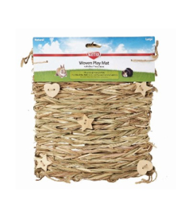 Kaytee Natural Woven Play Mat with Dye-Free Chews Large