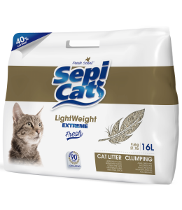 Sepicat Extreme Light Fresh Scent ( Baby Powder) 16L for Cats With Sensitive Feet