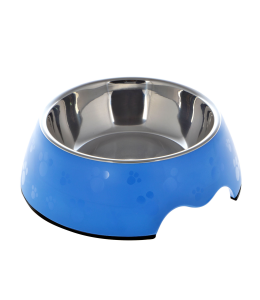 Nutrapet Melamine Round Paw Bowl Sets Blue M:17.5 * 6.5Cms 350/ml11.8oz